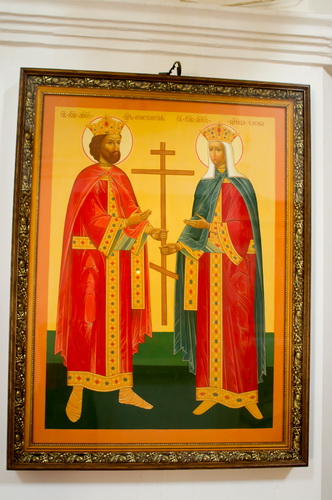 Равноапостольные царь Константин и матерь его царица Елена